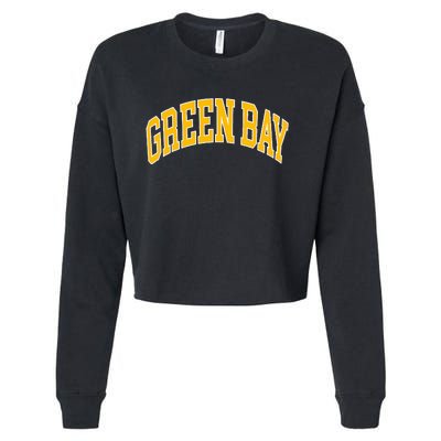 Green Bay Cropped Pullover Crew