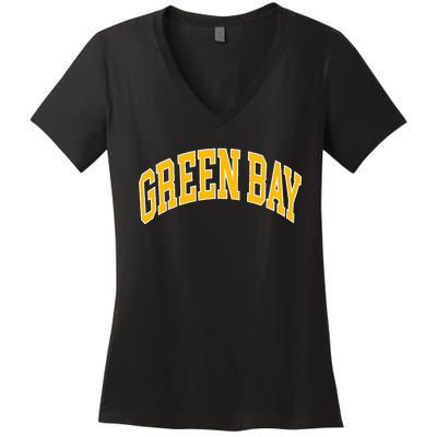 Green Bay Women's V-Neck T-Shirt