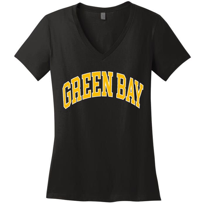 Green Bay Women's V-Neck T-Shirt