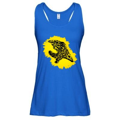 Grizzly Bear Grizzlies Motif Predator Bears Forest Animals Gift Ladies Essential Flowy Tank