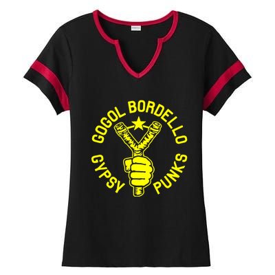 GOGOL BORDELLOs Ladies Halftime Notch Neck Tee