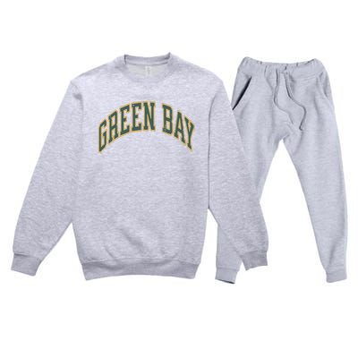 Green Bay Premium Crewneck Sweatsuit Set