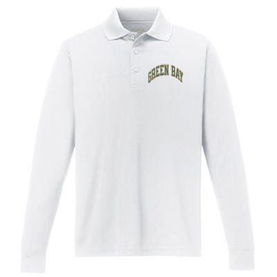 Green Bay Performance Long Sleeve Polo