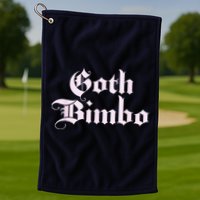 Goth Bimbo Golf Towel