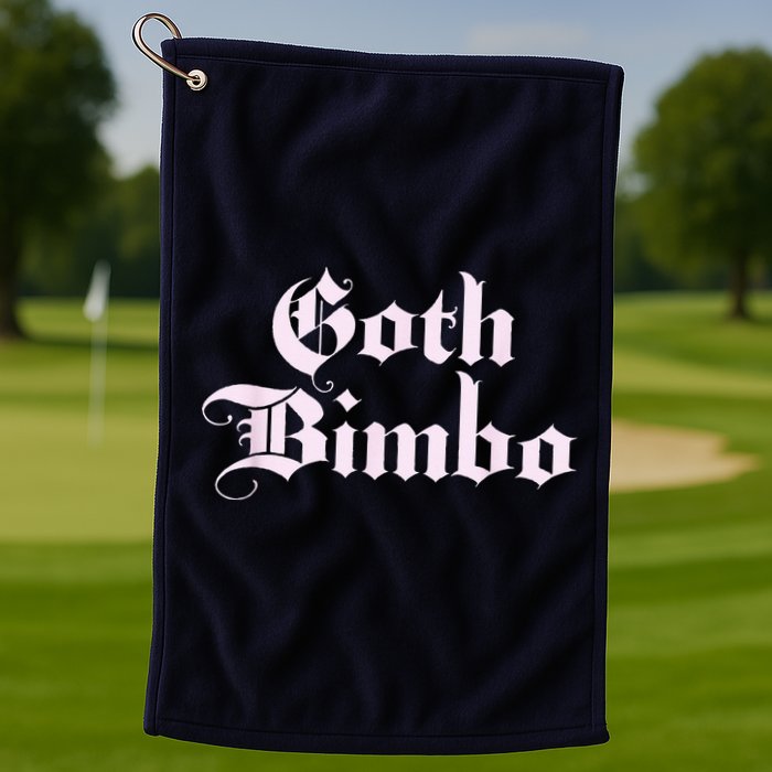 Goth Bimbo Golf Towel