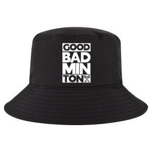 Goodminton Badminton Graphic Badminton Player Shuttlecock Great Gift Cool Comfort Performance Bucket Hat