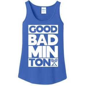 Goodminton Badminton Graphic Badminton Player Shuttlecock Great Gift Ladies Essential Tank