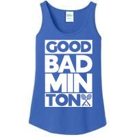 Goodminton Badminton Graphic Badminton Player Shuttlecock Great Gift Ladies Essential Tank