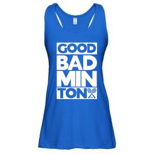 Goodminton Badminton Graphic Badminton Player Shuttlecock Great Gift Ladies Essential Flowy Tank