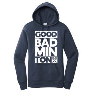 Goodminton Badminton Graphic Badminton Player Shuttlecock Great Gift Women's Pullover Hoodie