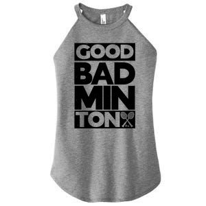 Goodminton Badminton Graphic Badminton Player Shuttlecock Great Gift Women's Perfect Tri Rocker Tank