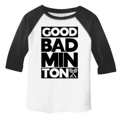 Goodminton Badminton Graphic Badminton Player Shuttlecock Great Gift Toddler Fine Jersey T-Shirt