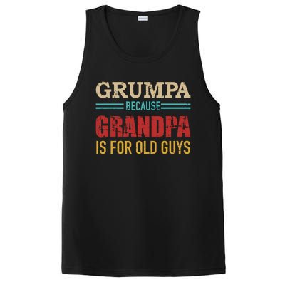 Grumpa Because Grandpa Is For Old Guys Vintage Retro Cute Gift PosiCharge Competitor Tank