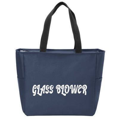 Glass Blower Zip Tote Bag