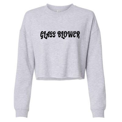 Glass Blower Cropped Pullover Crew