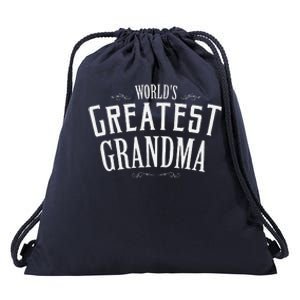 Grandma Birthday Gift World's Greatest Grandma Mother's Day Drawstring Bag