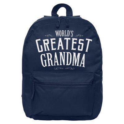 Grandma Birthday Gift World's Greatest Grandma Mother's Day 16 in Basic Backpack