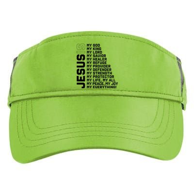 God Believer Gift Jesus Christian Lord Jesus Definition Adult Drive Performance Visor