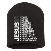 God Believer Gift Jesus Christian Lord Jesus Definition Short Acrylic Beanie