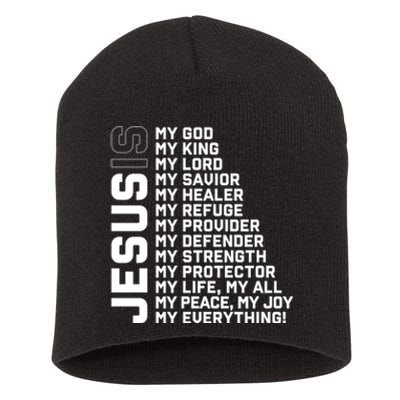 God Believer Gift Jesus Christian Lord Jesus Definition Short Acrylic Beanie