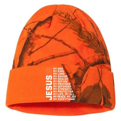 God Believer Gift Jesus Christian Lord Jesus Definition Kati Licensed 12" Camo Beanie