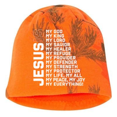 God Believer Gift Jesus Christian Lord Jesus Definition Kati - Camo Knit Beanie