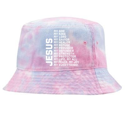 God Believer Gift Jesus Christian Lord Jesus Definition Tie-Dyed Bucket Hat