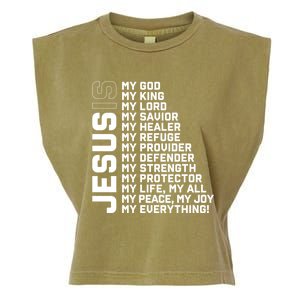 God Believer Gift Jesus Christian Lord Jesus Definition Garment-Dyed Women's Muscle Tee