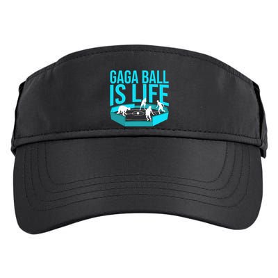 Gaga Ball Gift Cool Dodgeball Ball Is Life Soccer Adult Drive Performance Visor