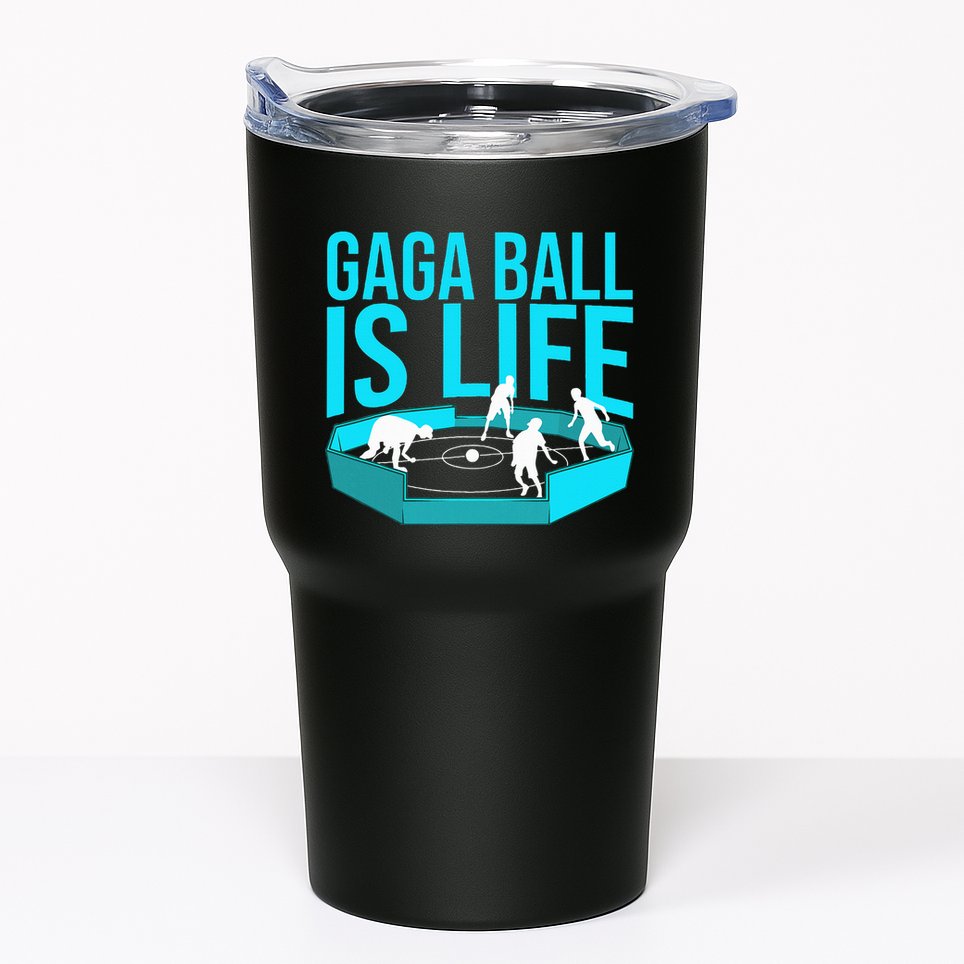 Gaga Ball Gift Cool Dodgeball Ball Is Life Soccer Tumbler