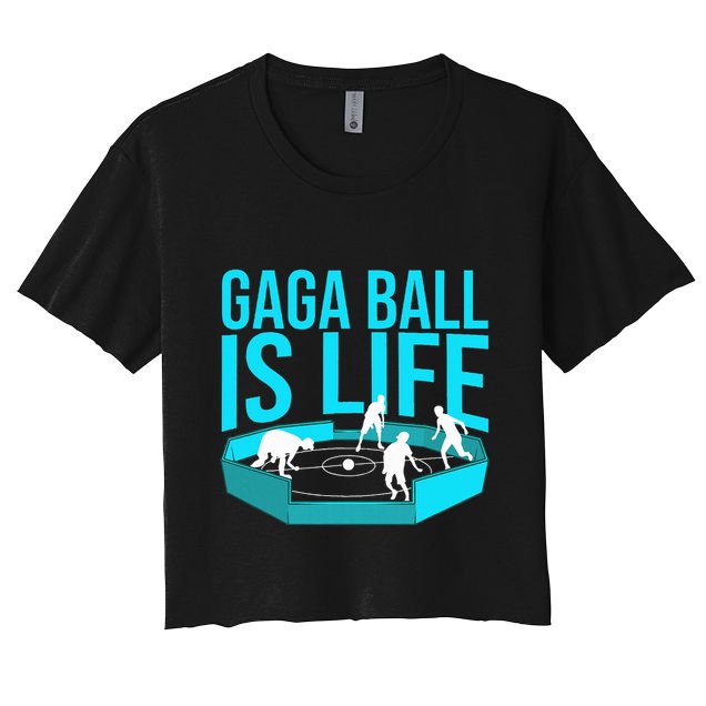 Gaga Ball Gift Cool Dodgeball Ball Is Life Soccer Crop Top