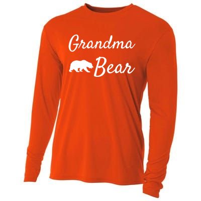 Grandma Bear Gift Christmas Papa Bear Mama Bear Bear Gift Cooling Performance Long Sleeve Crew