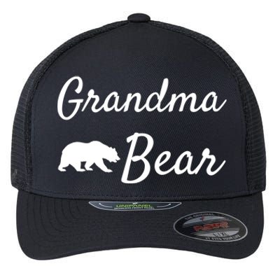 Grandma Bear Gift Christmas Papa Bear Mama Bear Bear Gift Flexfit Unipanel Trucker Cap