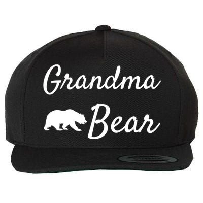 Grandma Bear Gift Christmas Papa Bear Mama Bear Bear Gift Wool Snapback Cap