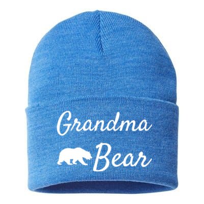 Grandma Bear Gift Christmas Papa Bear Mama Bear Bear Gift Sustainable Knit Beanie