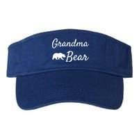 Grandma Bear Gift Christmas Papa Bear Mama Bear Bear Gift Valucap Bio-Washed Visor