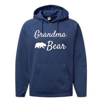 Grandma Bear Gift Christmas Papa Bear Mama Bear Bear Gift Performance Fleece Hoodie