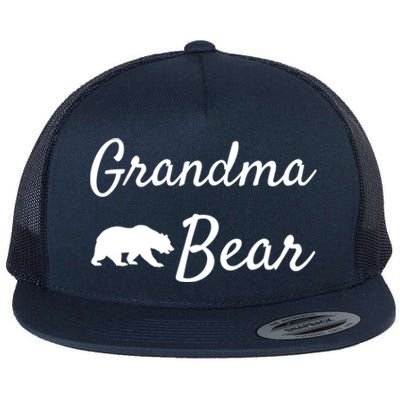 Grandma Bear Gift Christmas Papa Bear Mama Bear Bear Gift Flat Bill Trucker Hat