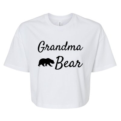 Grandma Bear Gift Christmas Papa Bear Mama Bear Bear Gift Bella+Canvas Jersey Crop Tee