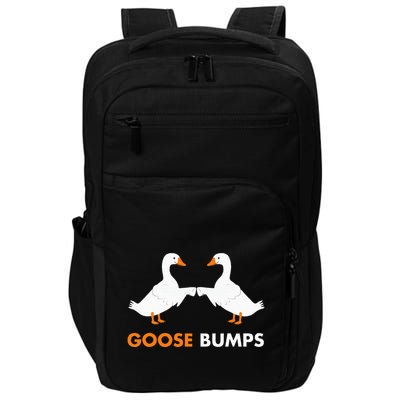 Goose Bumps Goosebumps Funny Geese Fist Bump Pun Impact Tech Backpack