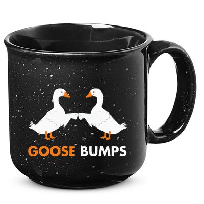 Goose Bumps Goosebumps Funny Geese Fist Bump Pun 15oz Campfire Ceramic Mug