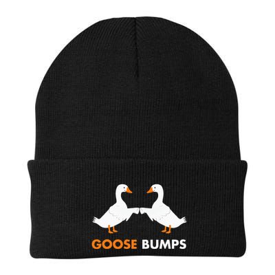Goose Bumps Goosebumps Funny Geese Fist Bump Pun Beanie