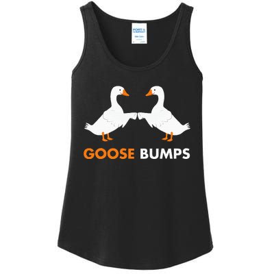 Goose Bumps Goosebumps Funny Geese Fist Bump Pun Ladies Essential Tank