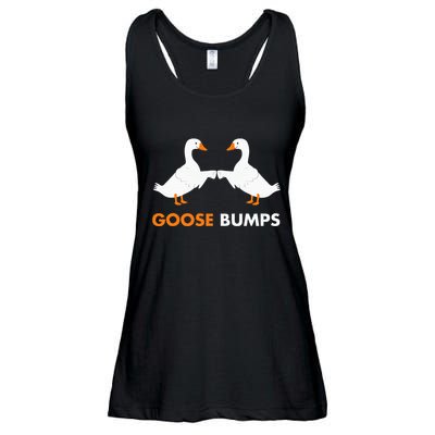 Goose Bumps Goosebumps Funny Geese Fist Bump Pun Ladies Essential Flowy Tank
