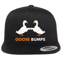Goose Bumps Goosebumps Funny Geese Fist Bump Pun Flatbill Hat