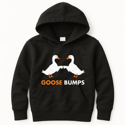 Goose Bumps Goosebumps Funny Geese Fist Bump Pun Kids Hoodie