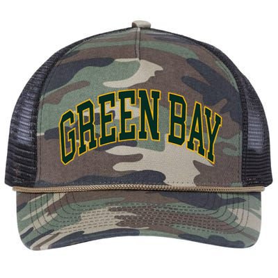 Green Bay Retro Rope Trucker Hat Cap