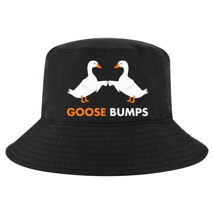Goose Bumps Goosebumps Funny Geese Fist Bump Pun Cool Comfort Performance Bucket Hat