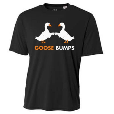 Goose Bumps Goosebumps Funny Geese Fist Bump Pun Cooling Performance Crew T-Shirt