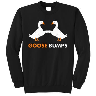 Goose Bumps Goosebumps Funny Geese Fist Bump Pun Sweatshirt